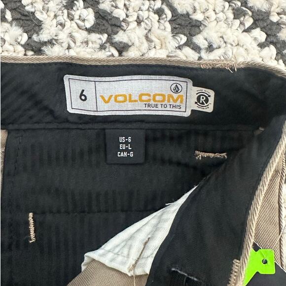 Volcom Boys Frickin Modern Straight Chino Pants 6 NWT - Picture 3 of 6
